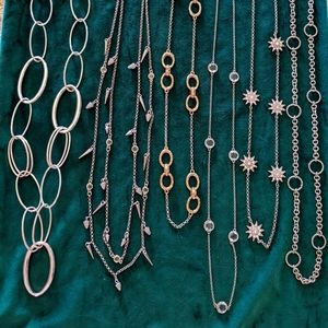 Lot of 6 necklaces and 11 bracelets